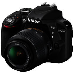 Nikon D3300 Digital SLR Camera with 18-55mm Lens, HD 1080p, 24.2MP, Optical ViewFinder, 3 LCD Monitor, Black